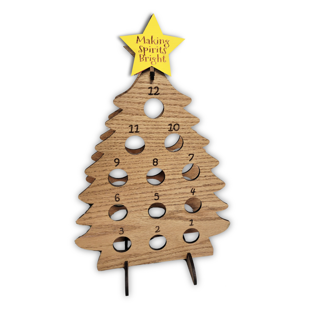 Advent Calendar Mini Wine Bottle Tree