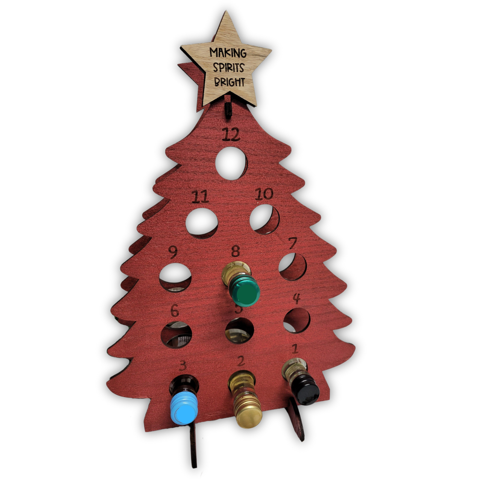 Advent Calendar Mini Wine Bottle Tree