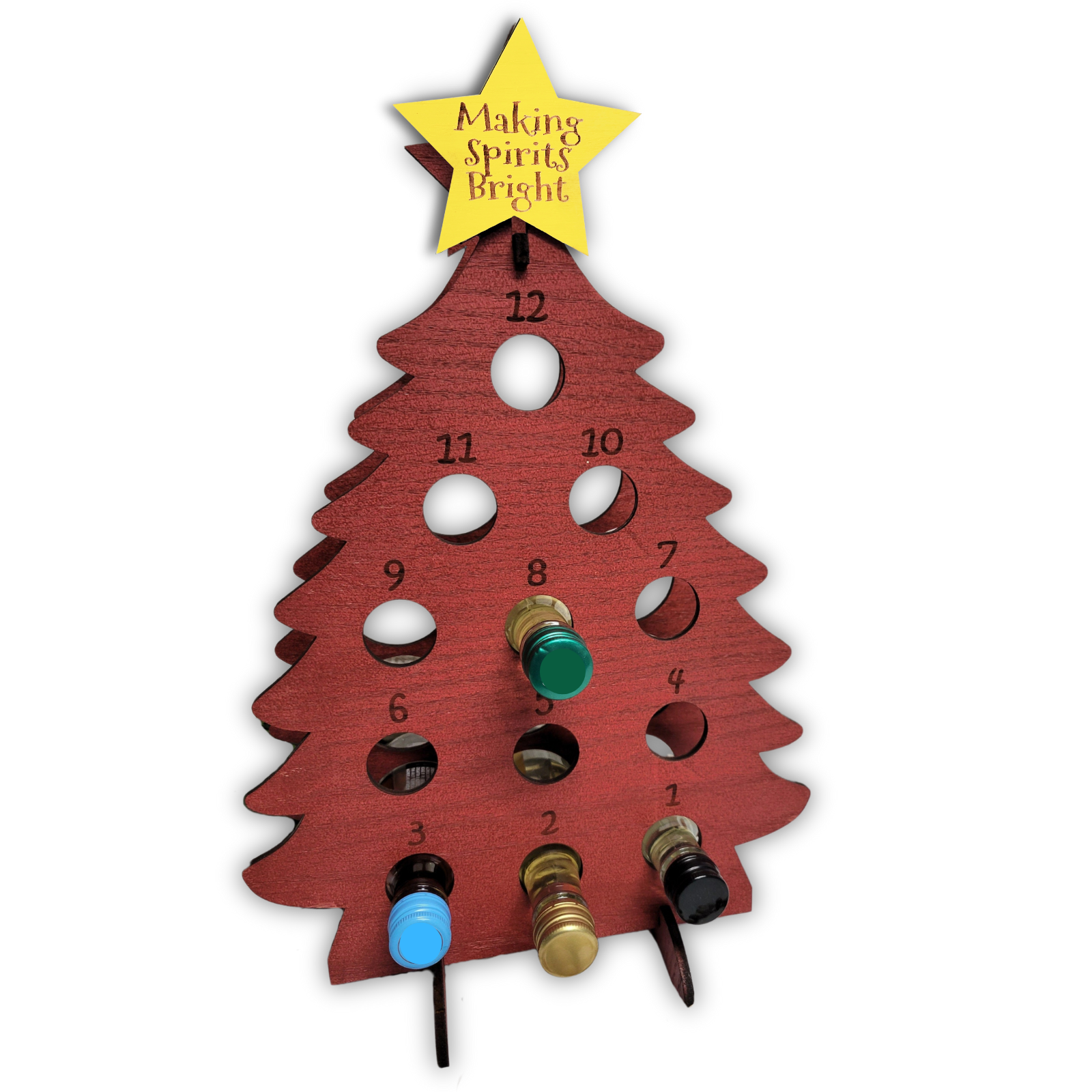 Advent Calendar Mini Wine Bottle Tree