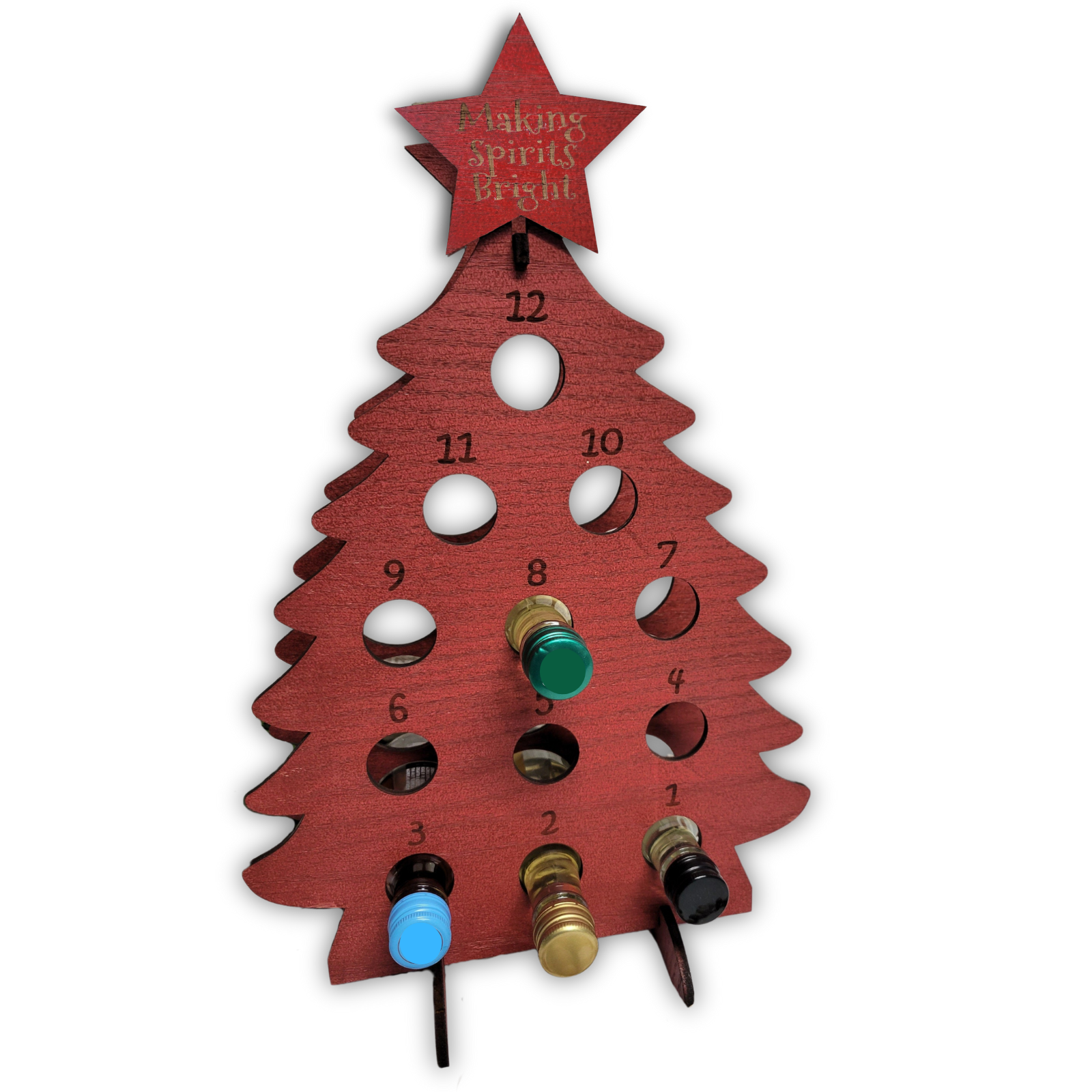 Advent Calendar Mini Wine Bottle Tree