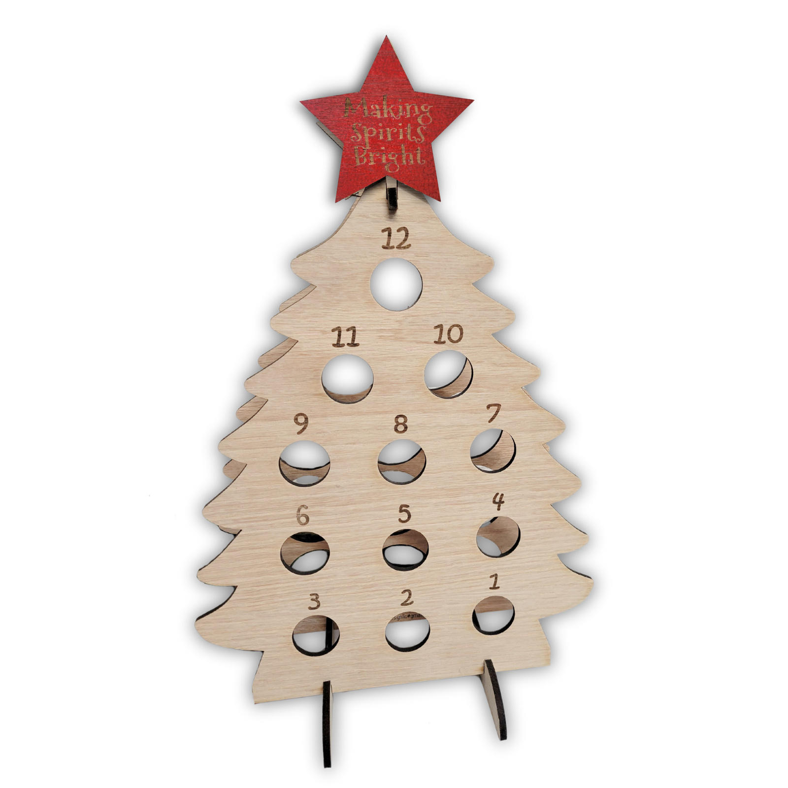 Advent Calendar Mini Wine Bottle Tree