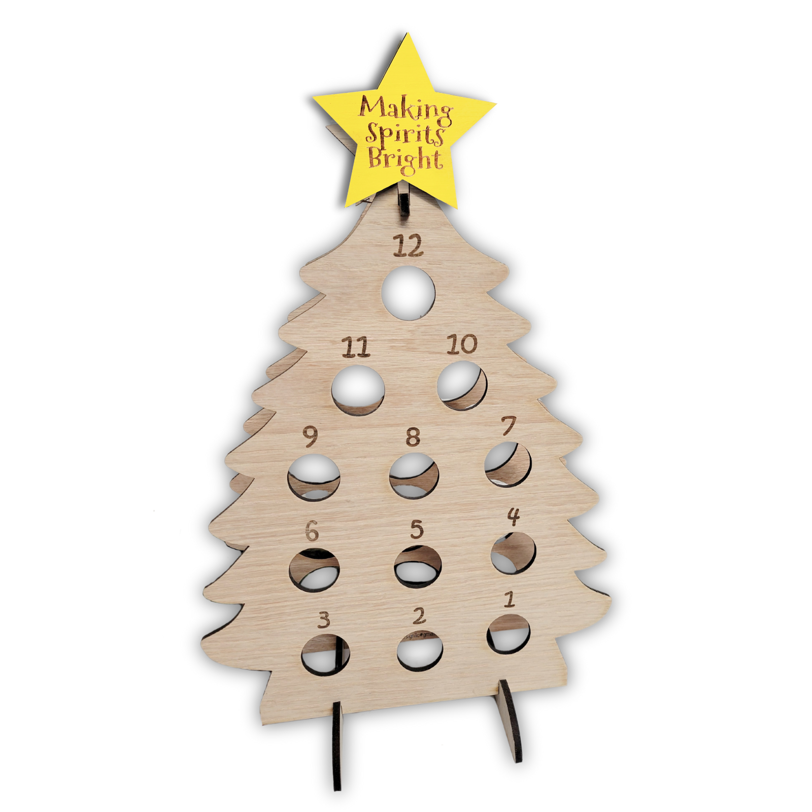 Advent Calendar Mini Wine Bottle Tree