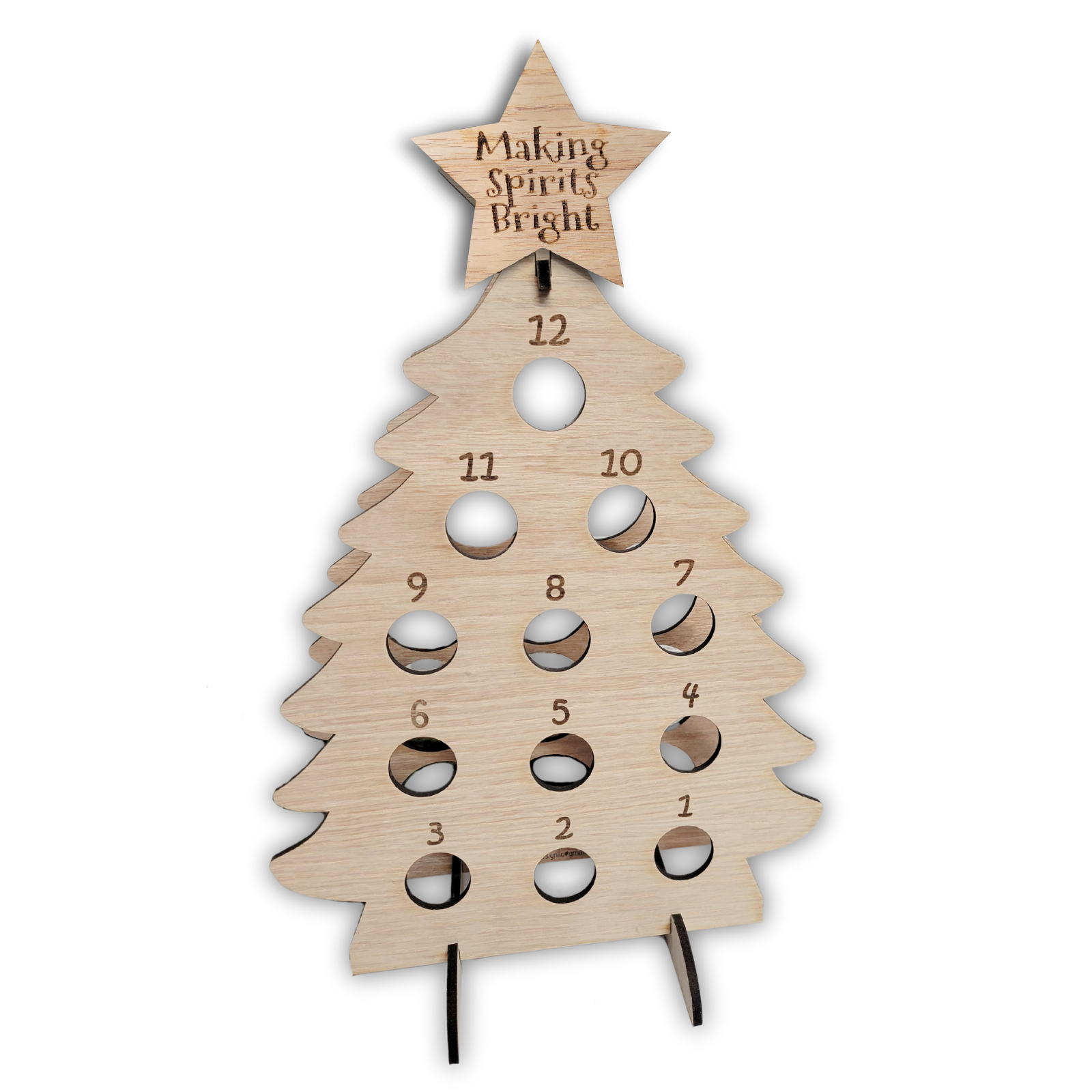 Advent Calendar Mini Wine Bottle Tree
