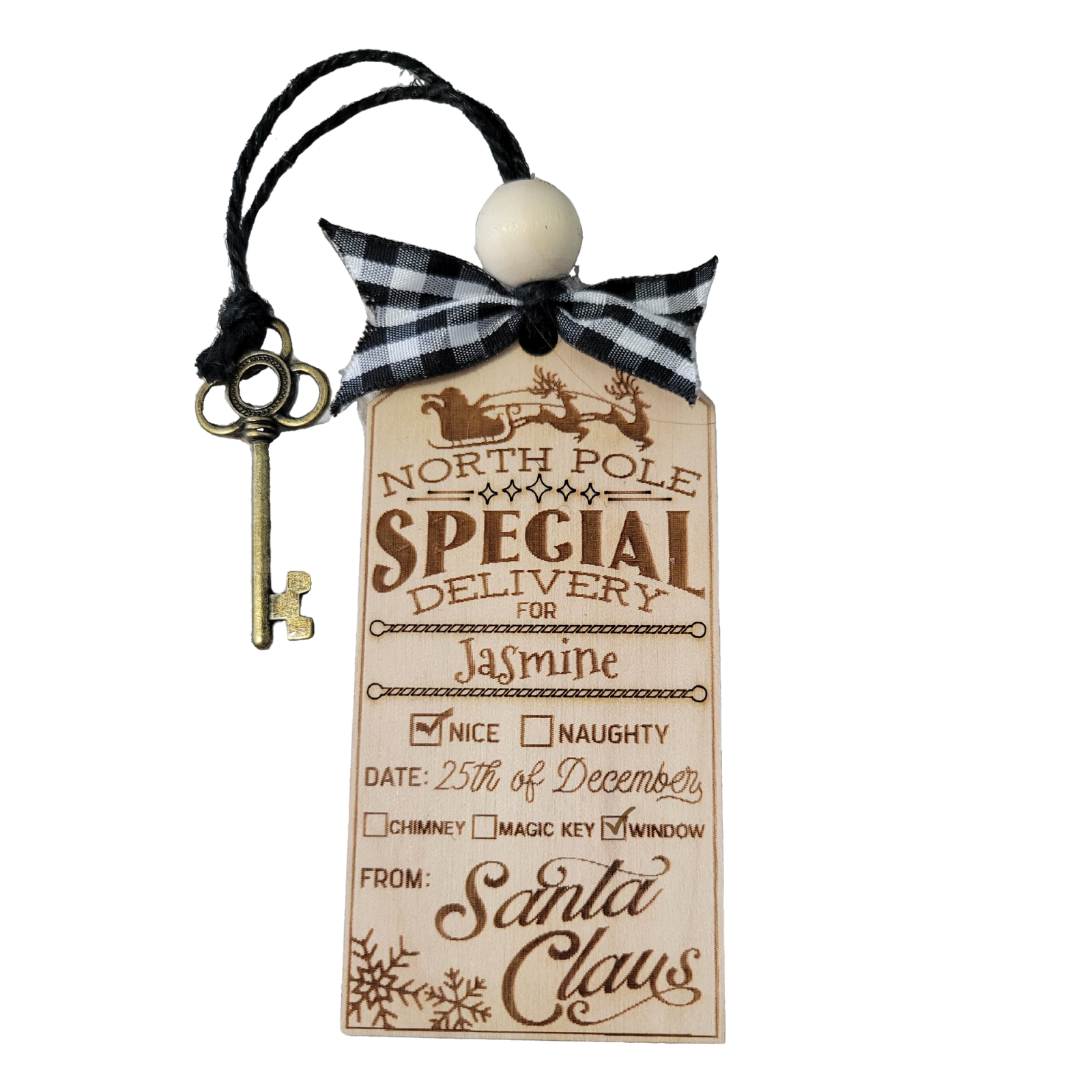 Personalized Special Delivery Stocking Gift Tag