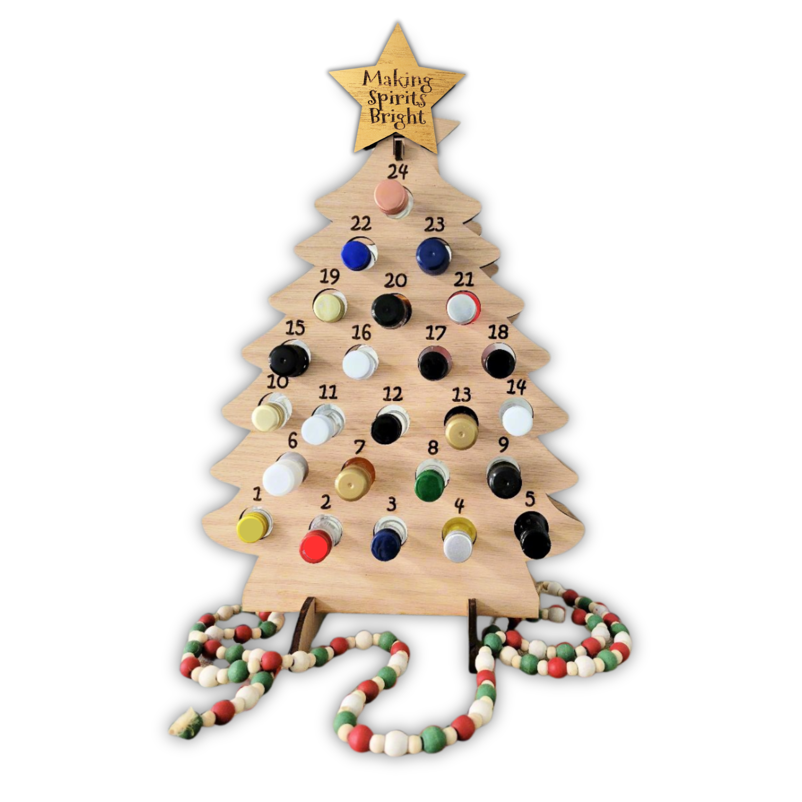 Adult Advent Calendar Tree for Mini Liquor Bottles