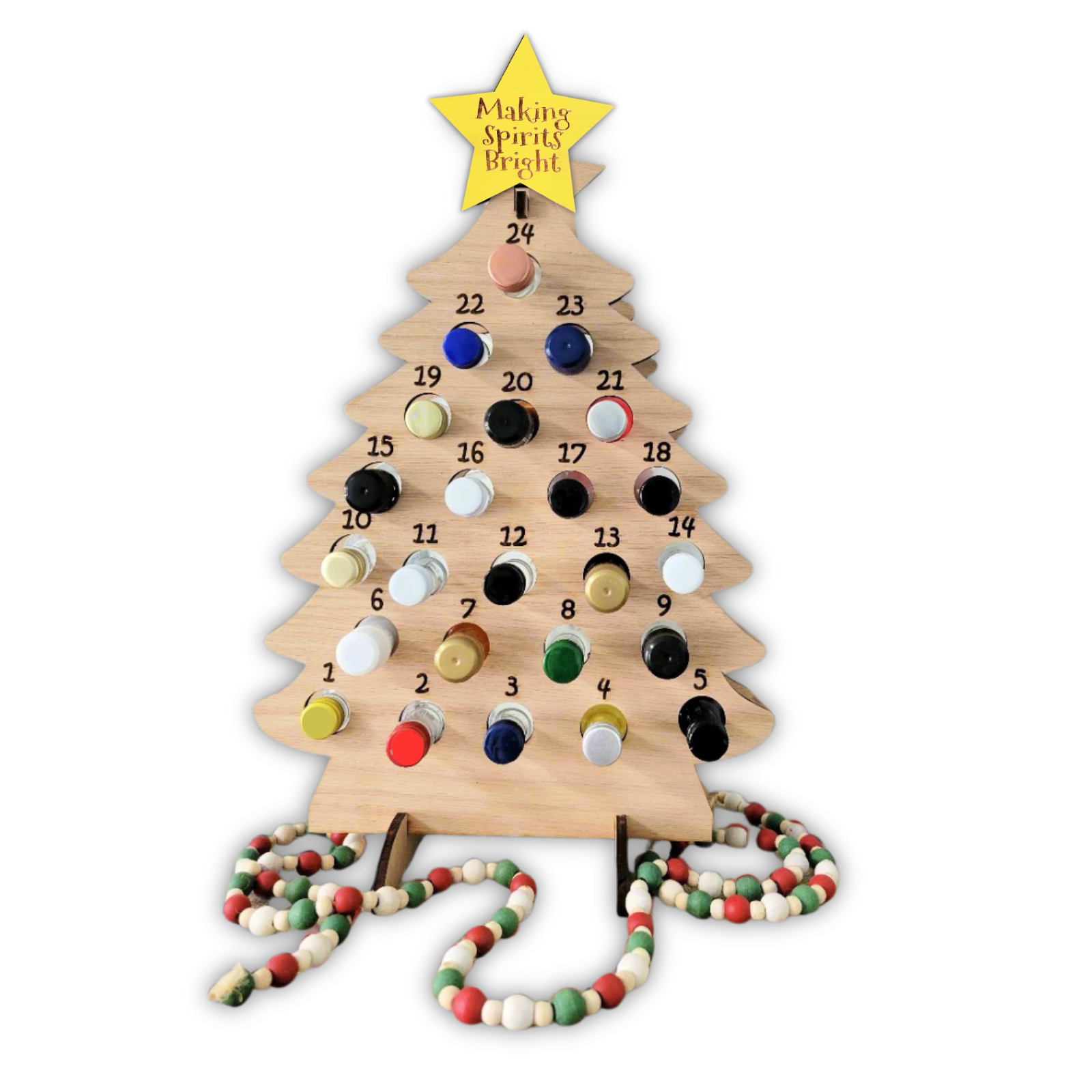 Adult Advent Calendar Tree for Mini Liquor Bottles