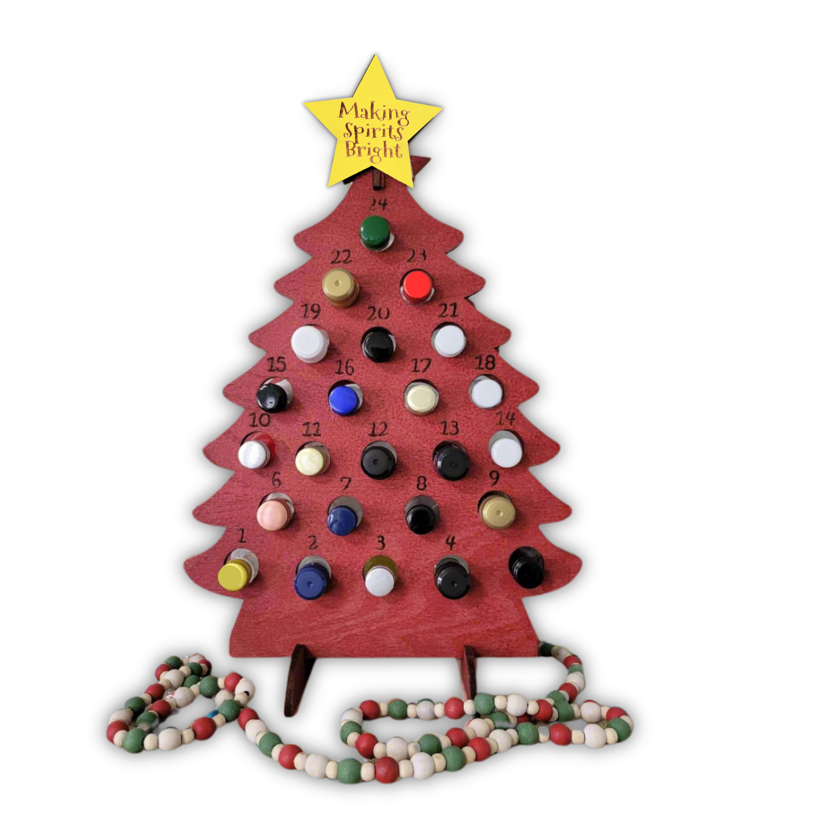 Adult Advent Calendar Tree for Mini Liquor Bottles
