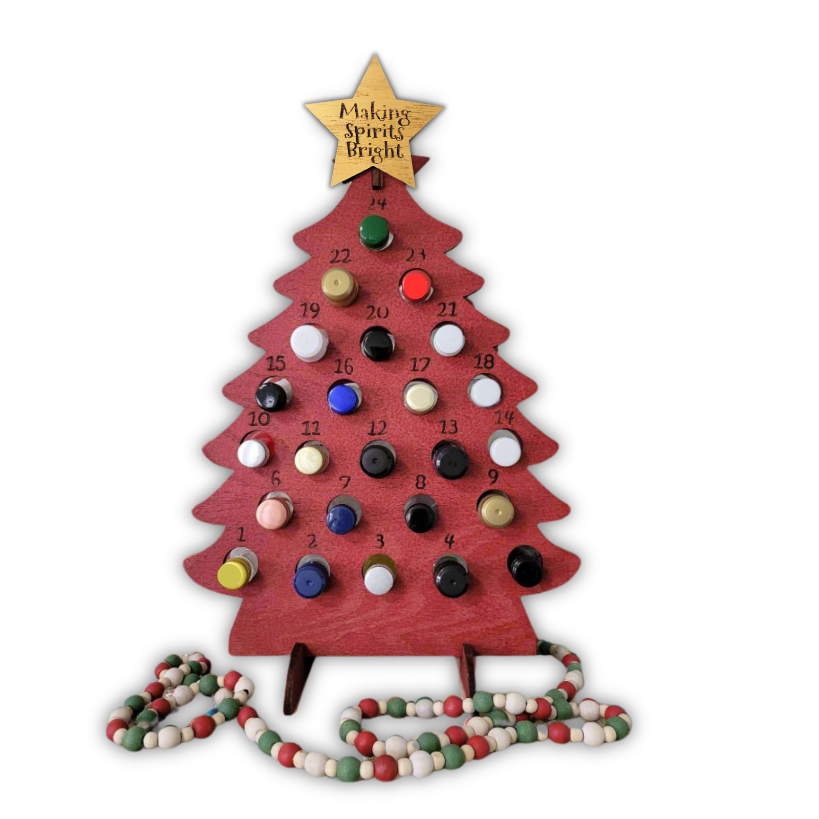 Adult Advent Calendar Tree for Mini Liquor Bottles