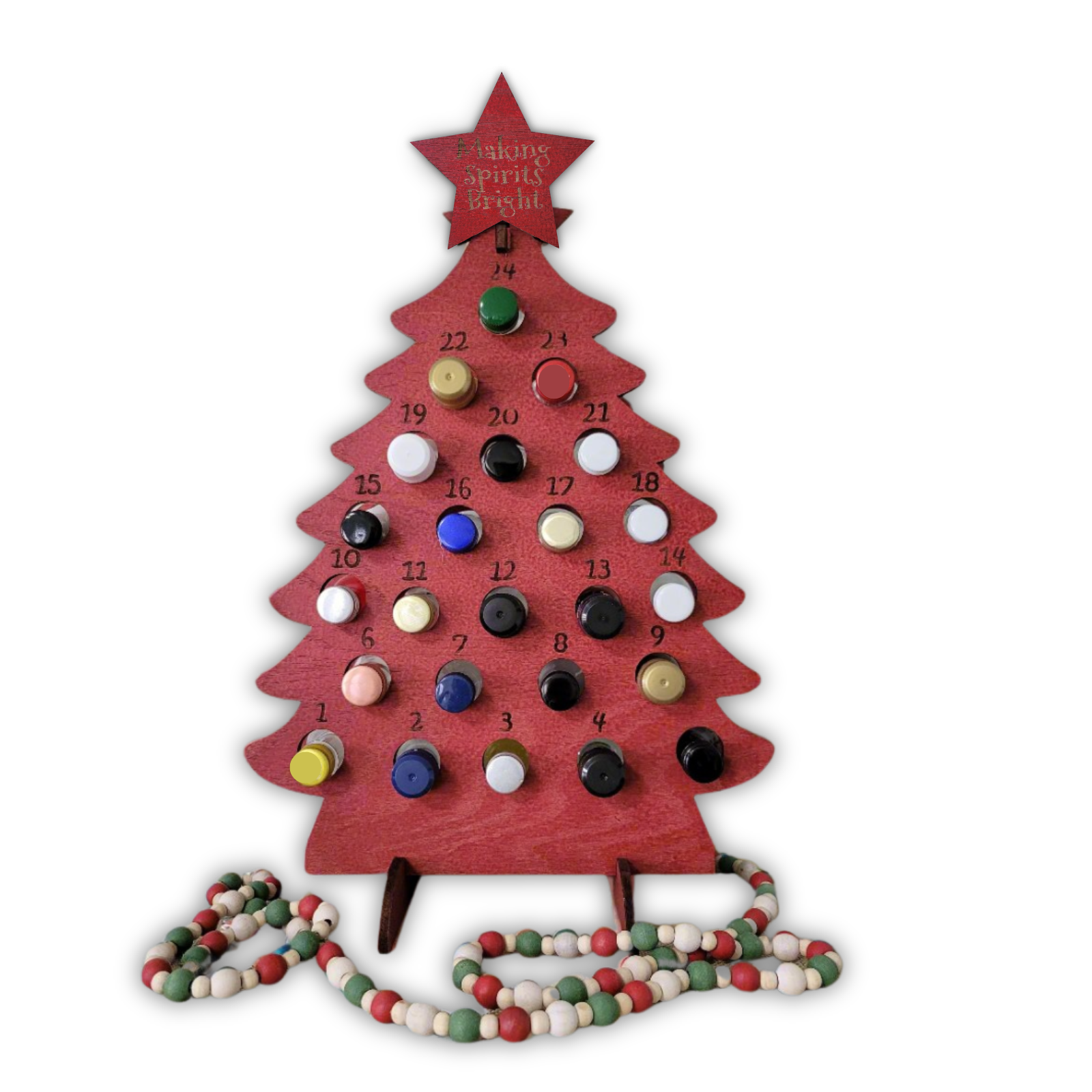 Adult Advent Calendar Tree for Mini Liquor Bottles