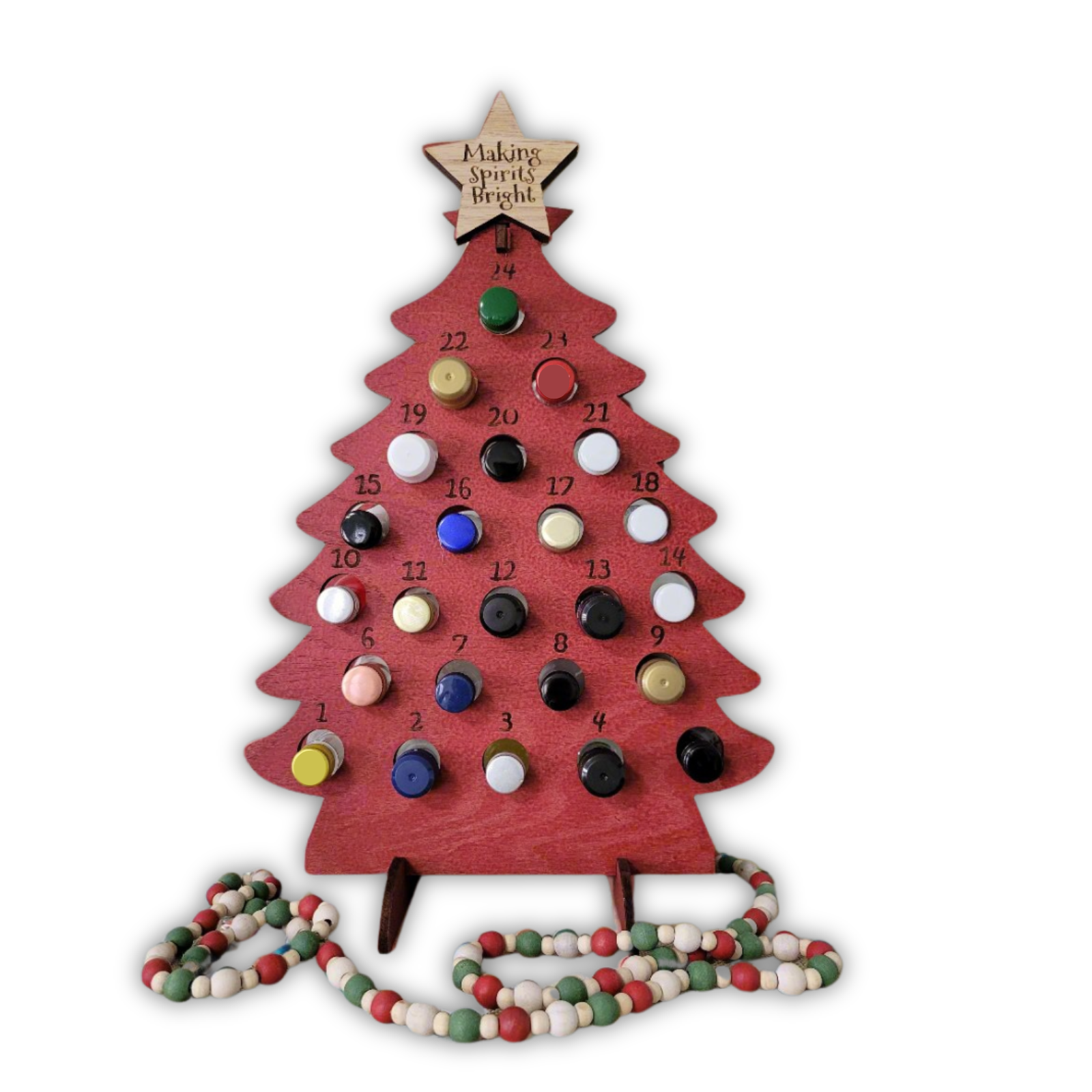 Adult Advent Calendar Tree for Mini Liquor Bottles