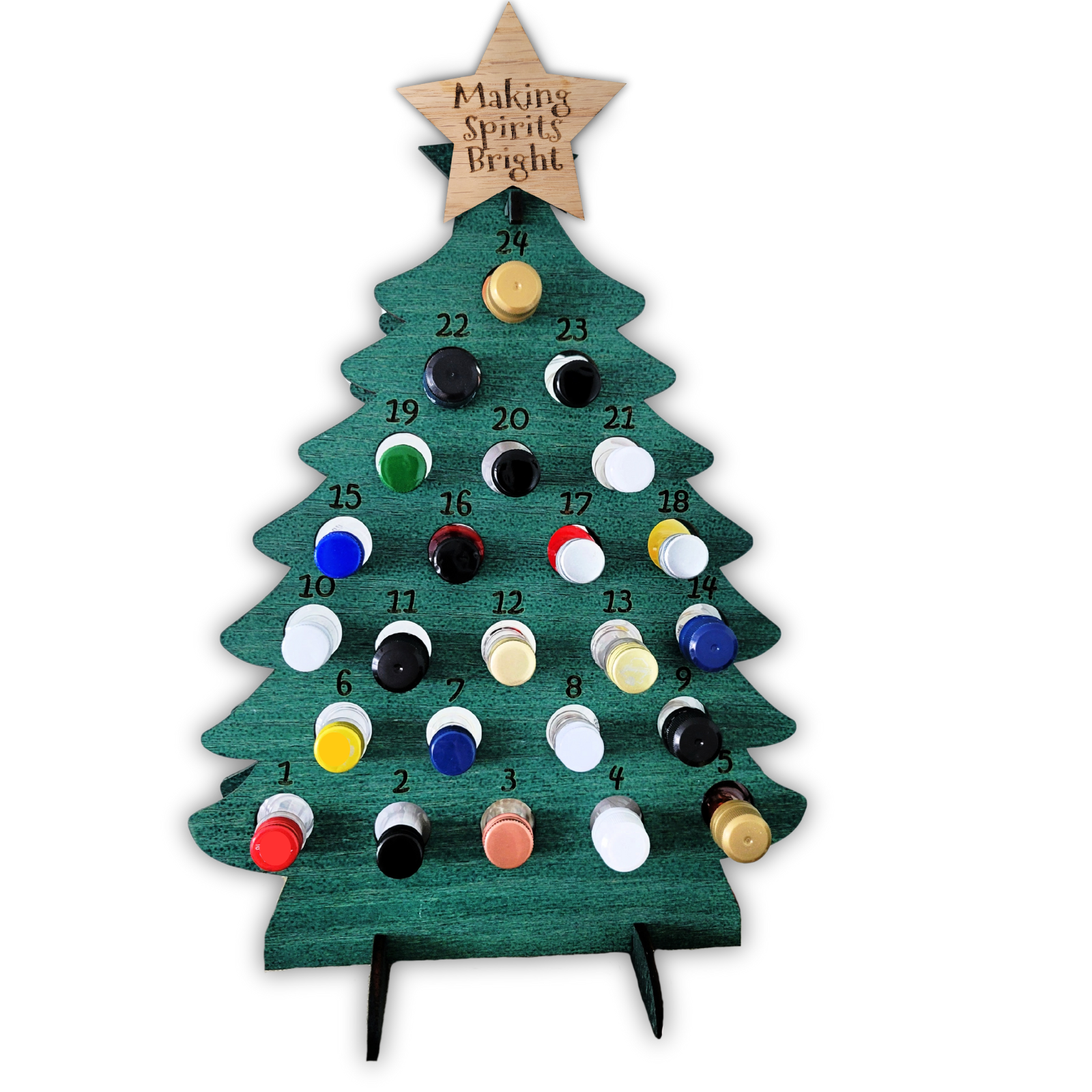 Adult Advent Calendar Tree for Mini Liquor Bottles