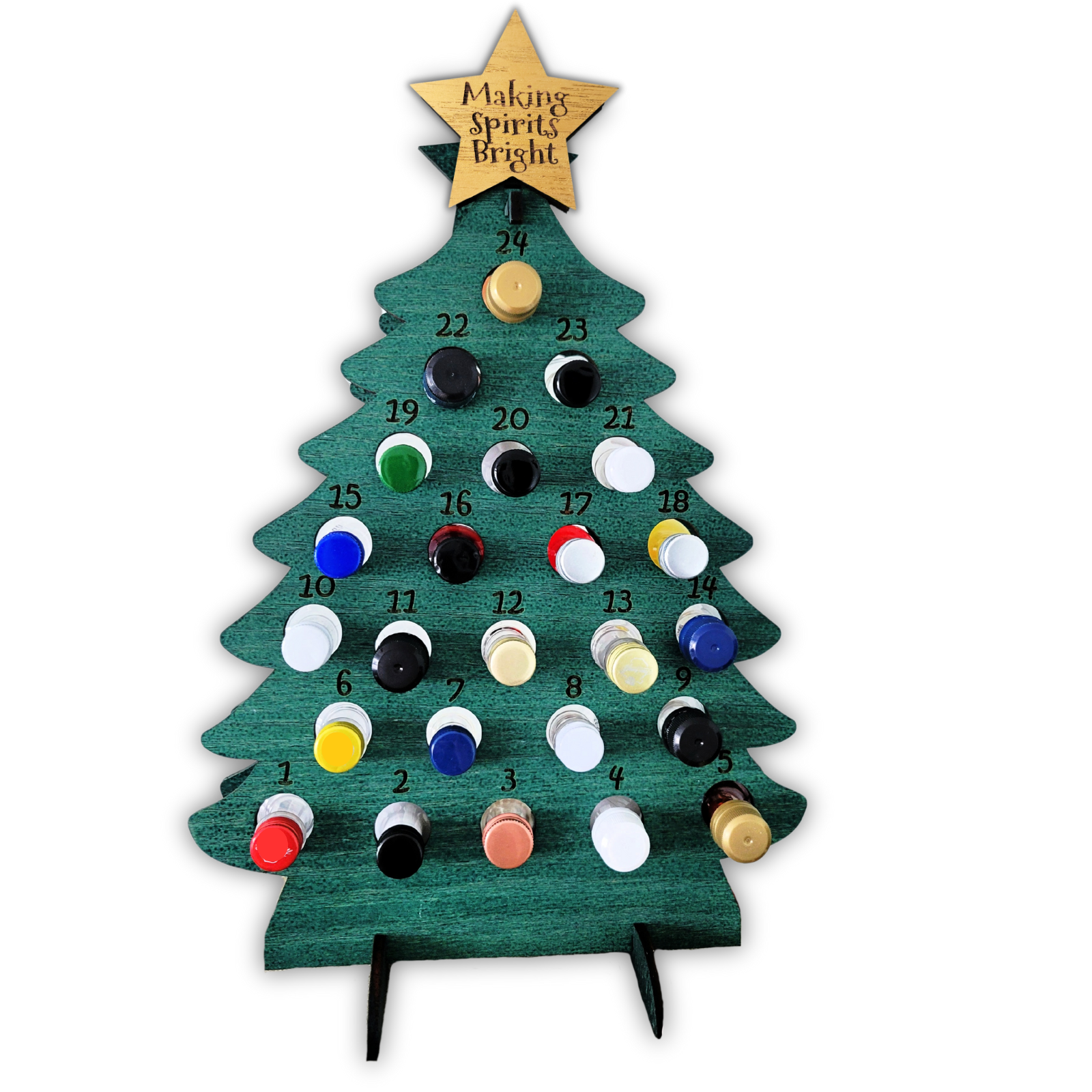 Adult Advent Calendar Tree for Mini Liquor Bottles