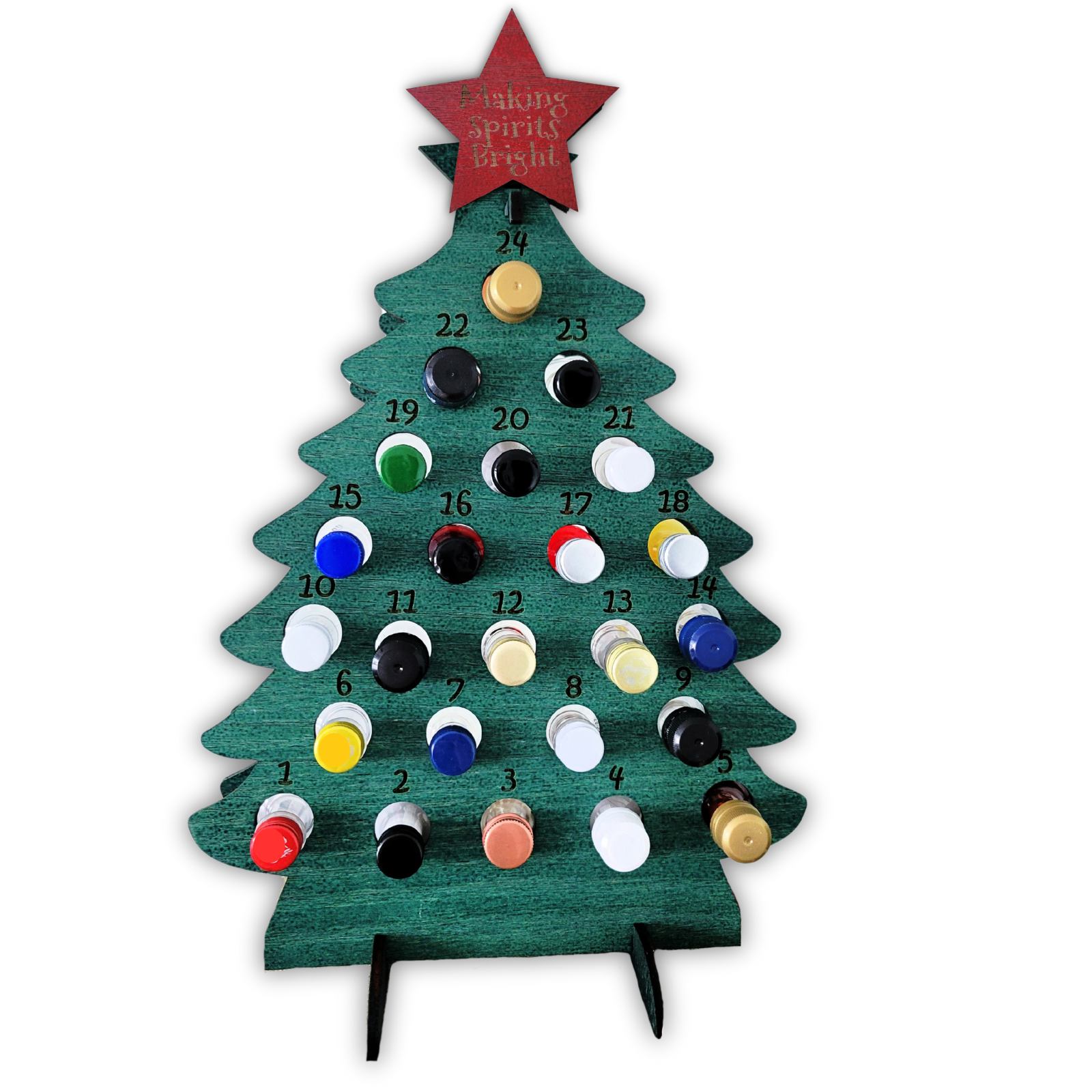 Adult Advent Calendar Tree for Mini Liquor Bottles