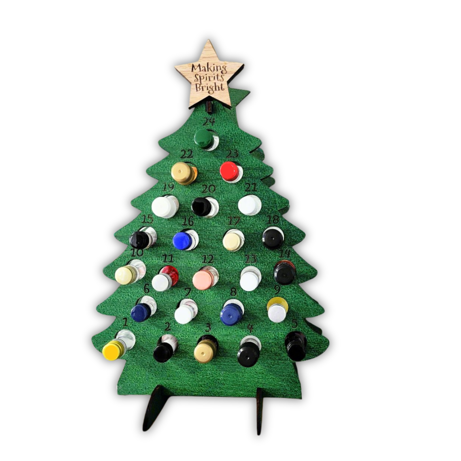 Adult Advent Calendar Tree for Mini Liquor Bottles