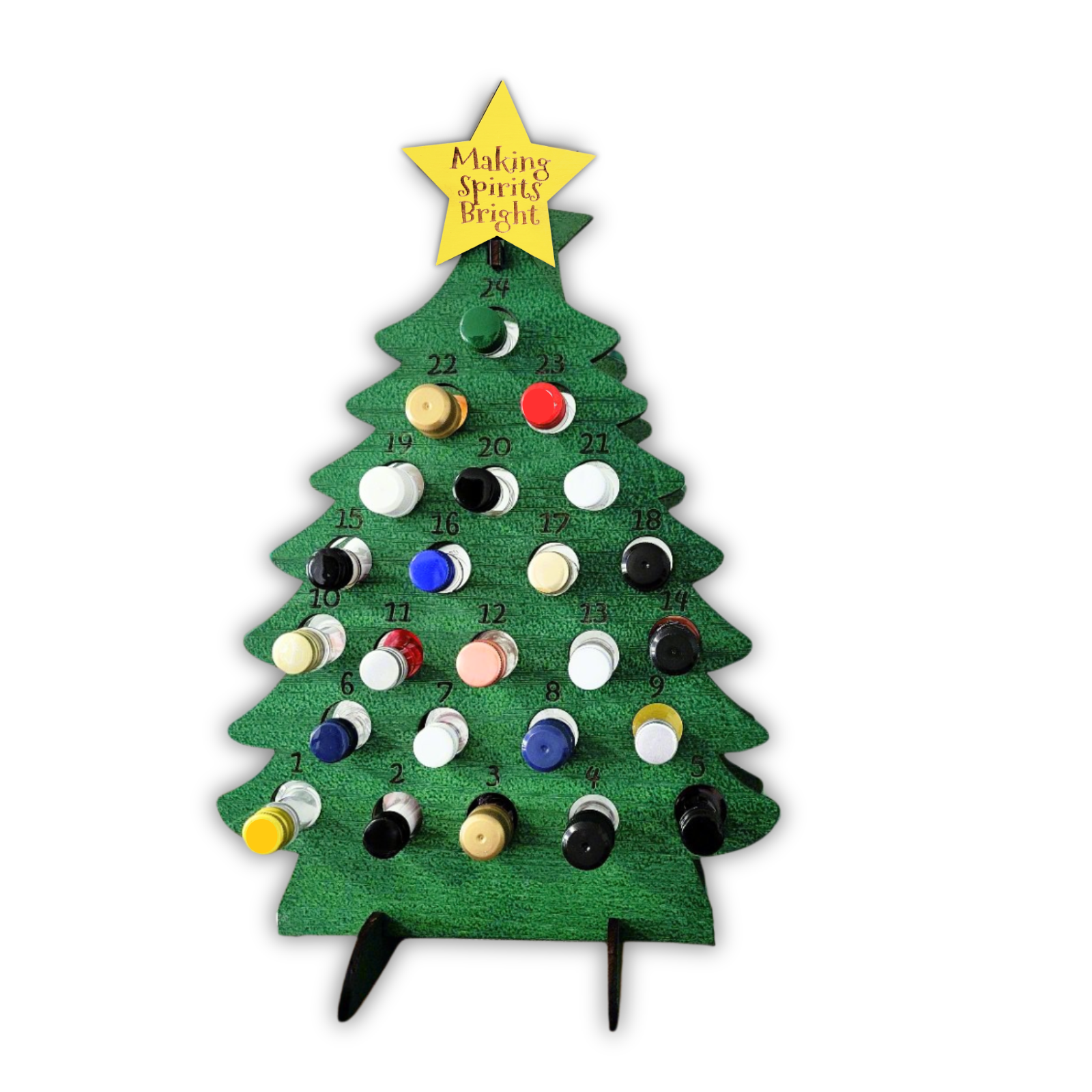 Adult Advent Calendar Tree for Mini Liquor Bottles