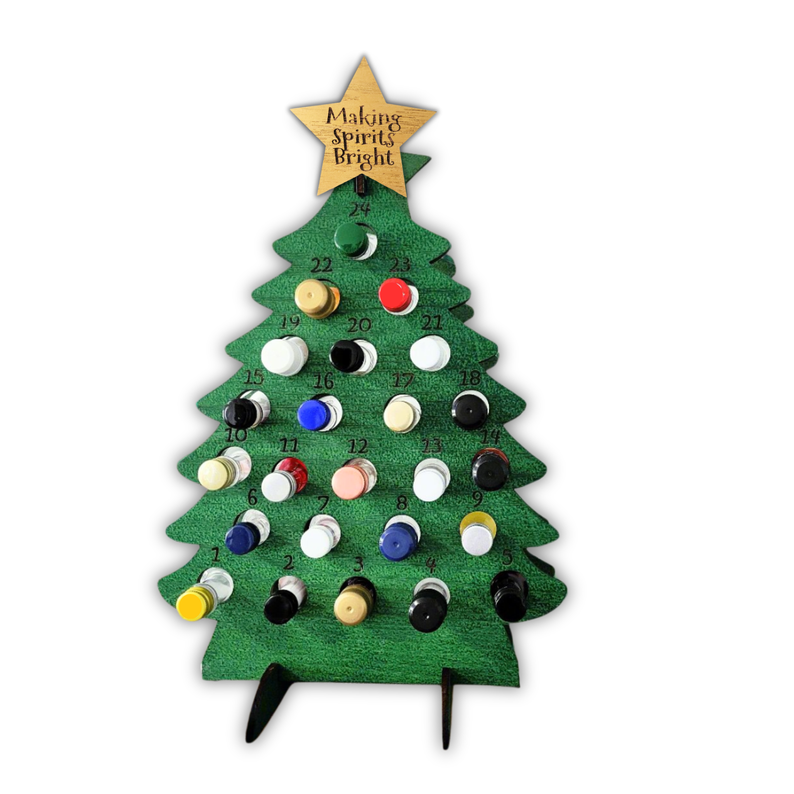 Adult Advent Calendar Tree for Mini Liquor Bottles