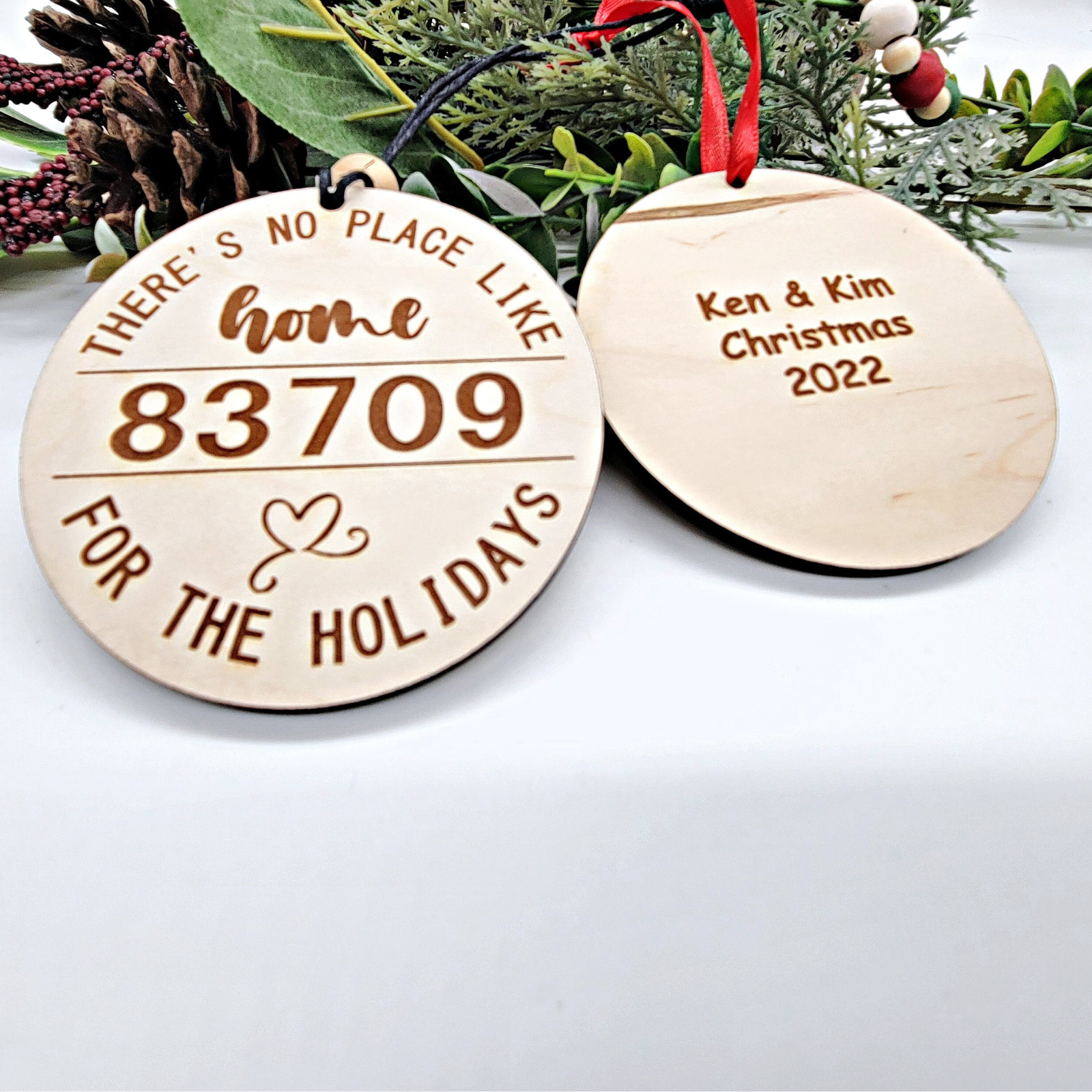 Zip Code Christmas Ornament
