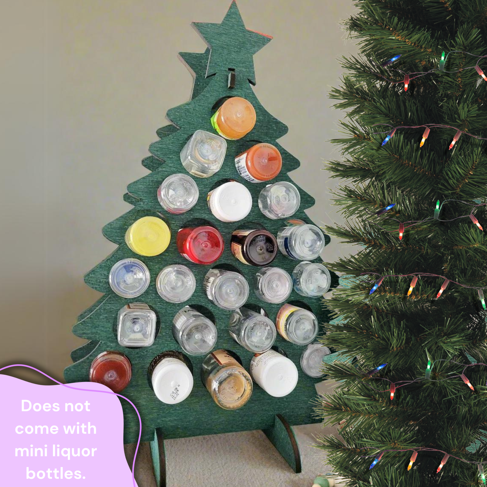 Adult Advent Calendar Tree for Mini Liquor Bottles
