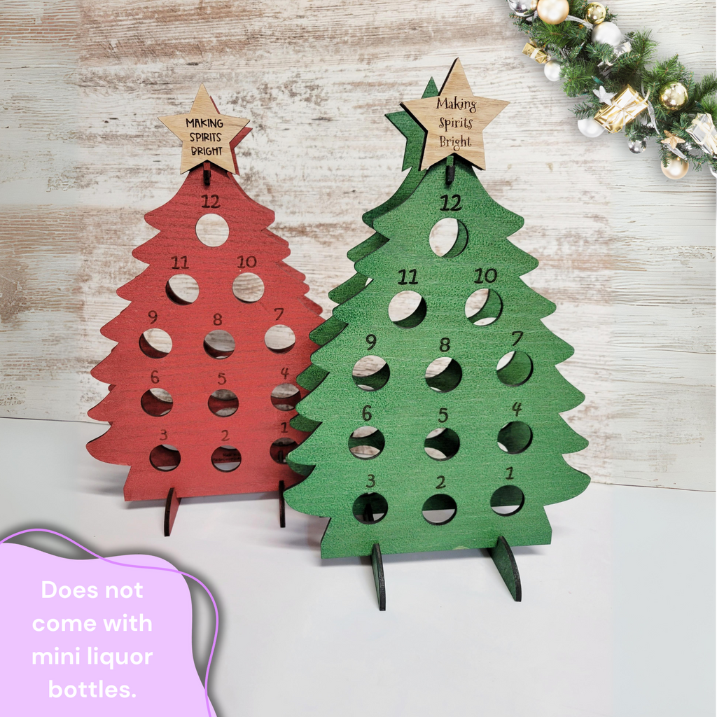 Advent Calendar Mini Wine Bottle Tree