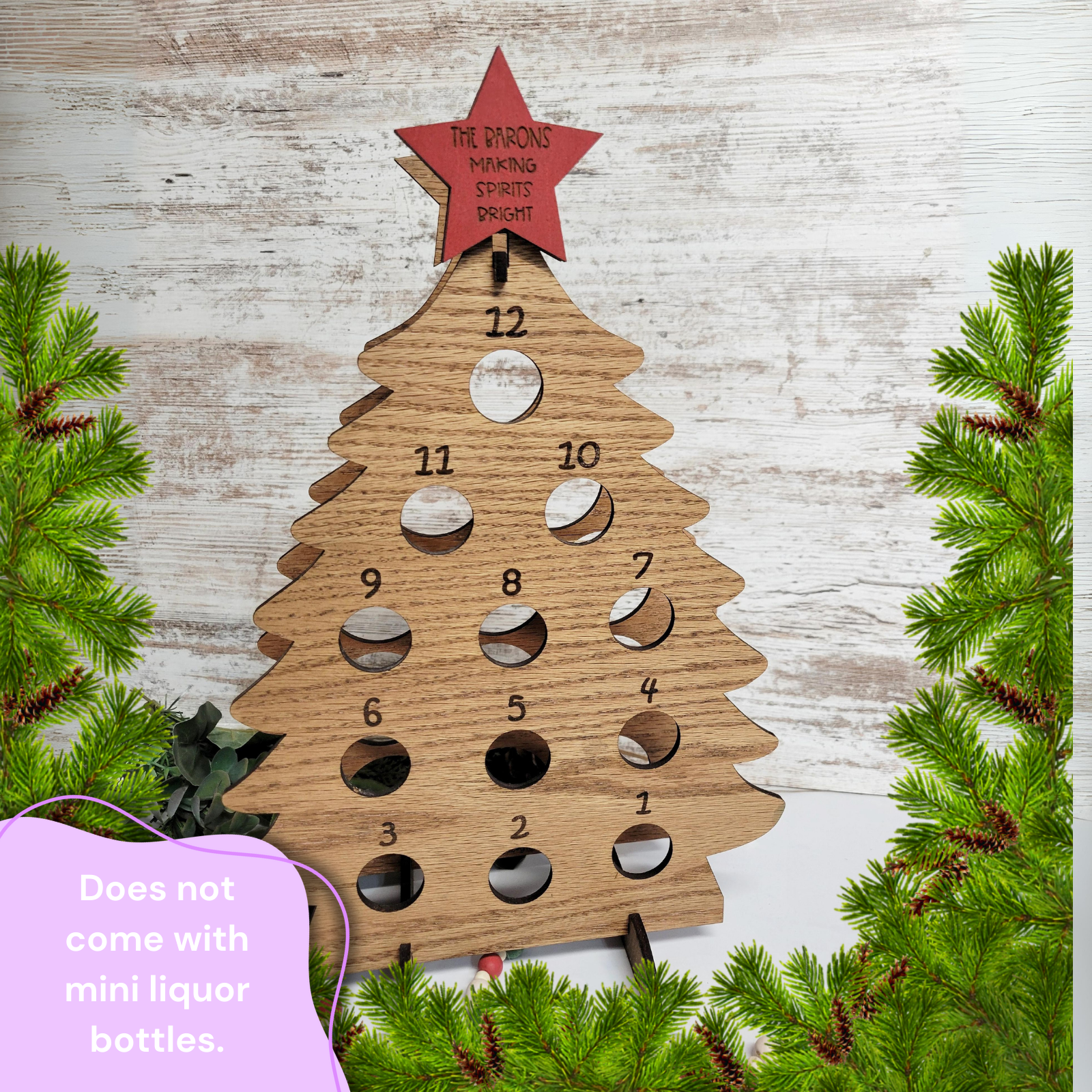 Advent Calendar Mini Wine Bottle Tree