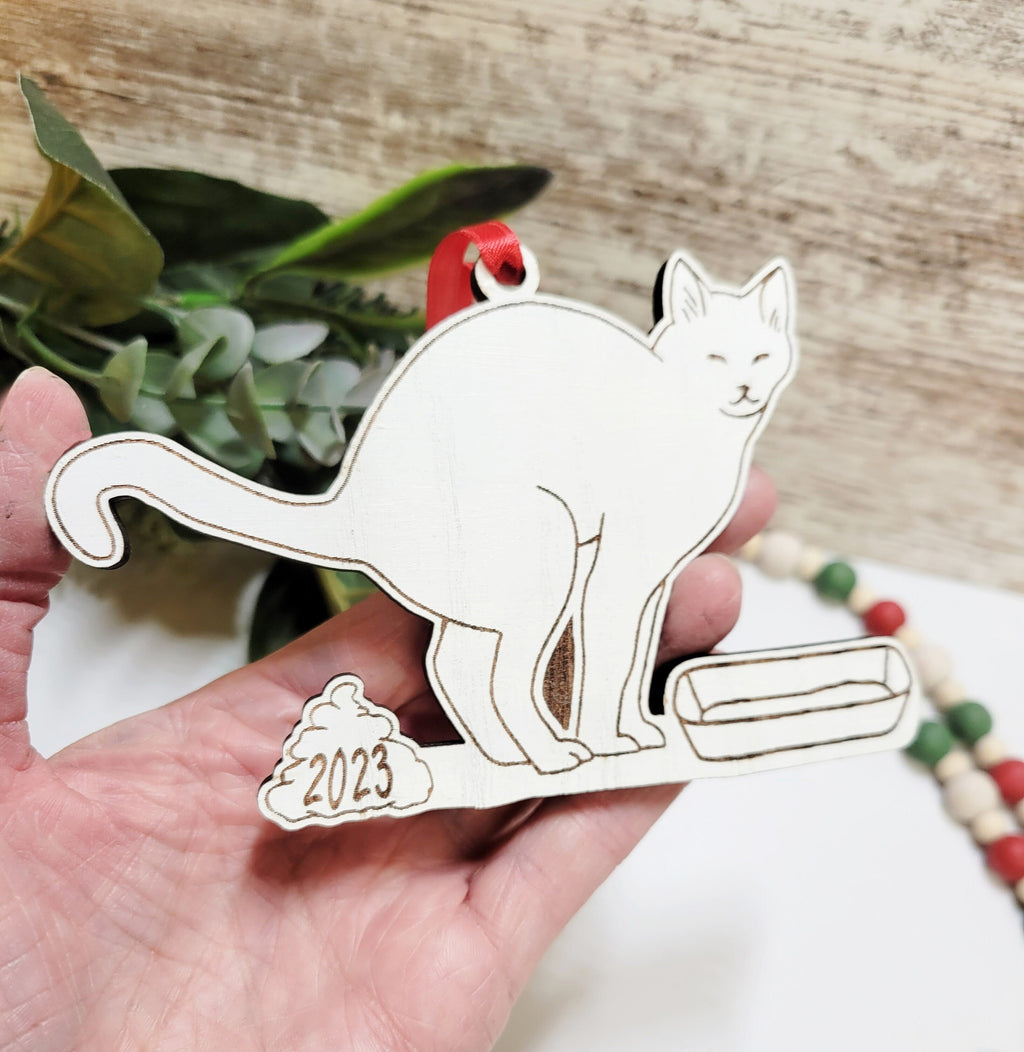 2026 Pooping Cat Ornament