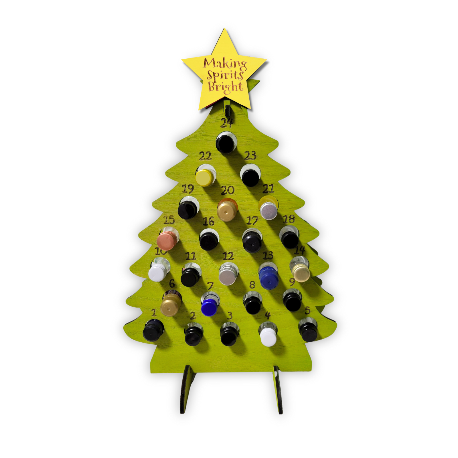 Adult Advent Calendar Tree for Mini Liquor Bottles